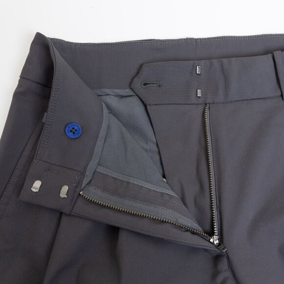 Kit And Ace Navigator Ride Pleated Pants Cropped Oversized Gray - Picture 6 of 15